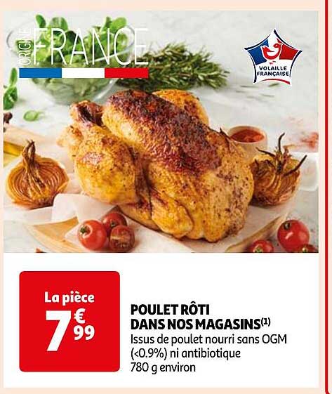 poulet rôti dans nos magasins