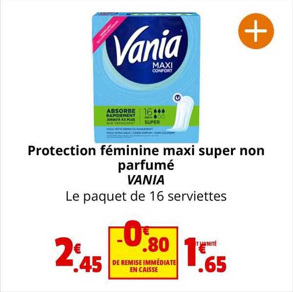 protection féminine maxi super mon parfumé vania
