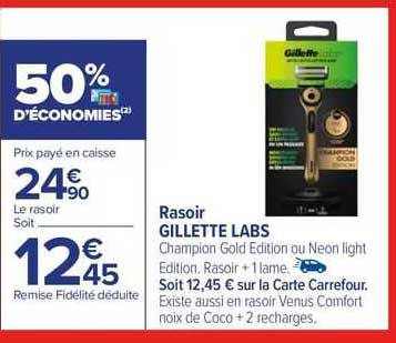 rasoir gillette labs