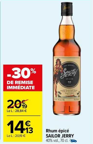 rhum épicé sailor jerry