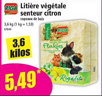 riga litière végétale senteur citron