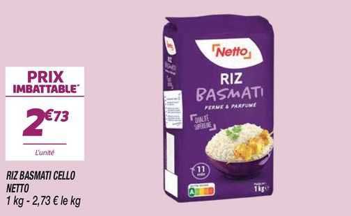 riz basmati cello netto