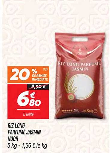 Riz Long Parfumé Jasmin Noor