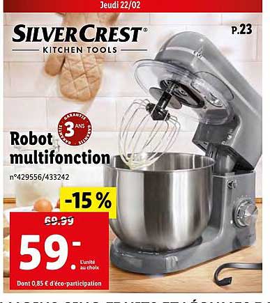 robot multifonction silver crest