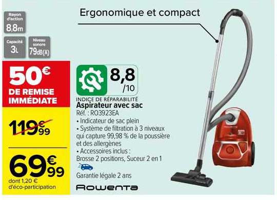 Rowenta Aspirateur Avec Sac