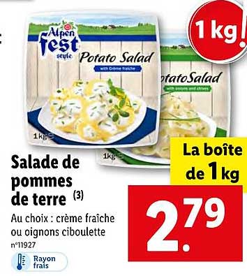 salade de pommes de terre alpen fest style