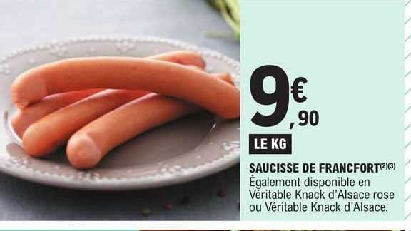 saucisse de francfort