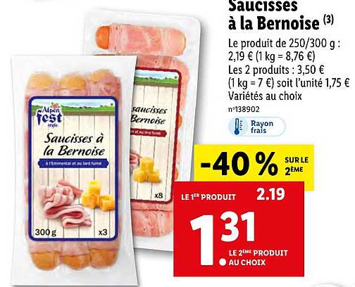 saucisses à la bernoise alpen fest style