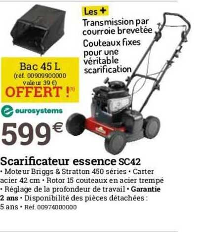 scarificateur essence sc42 eurosystems