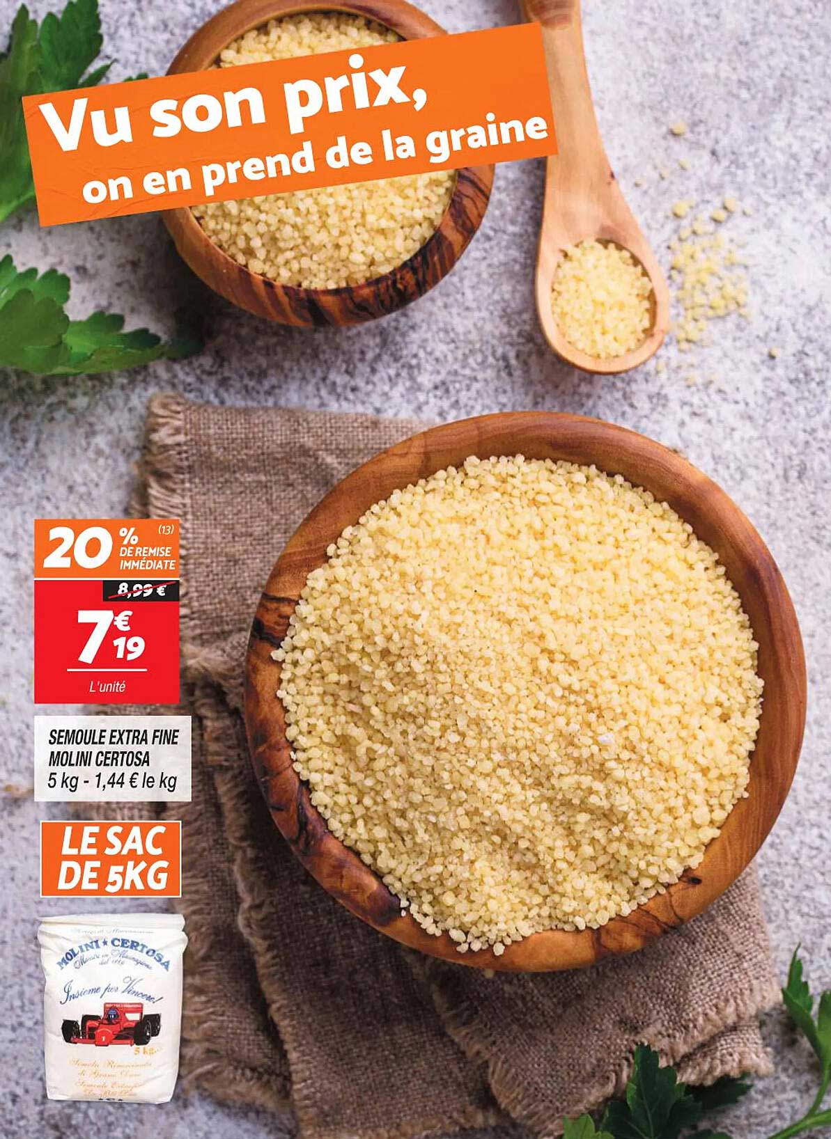 semoule extra fine molini certosa