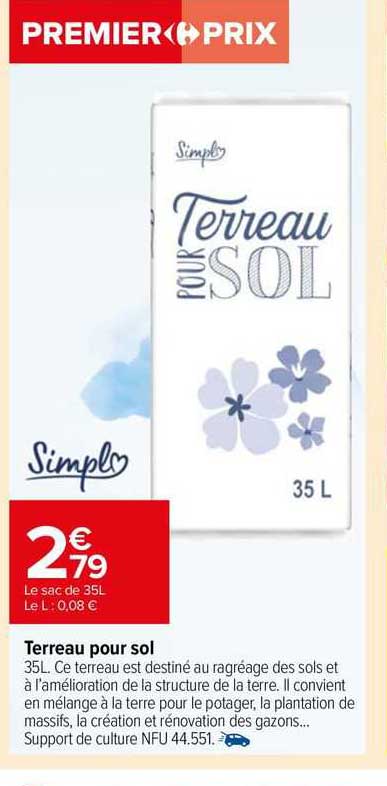 simply terreau pour sol