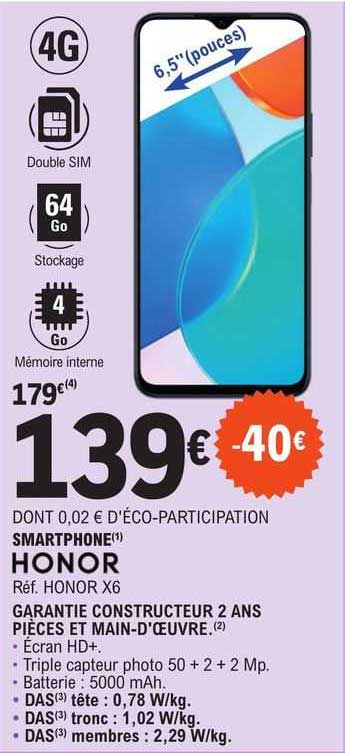 Smartphone Honor Honor X6