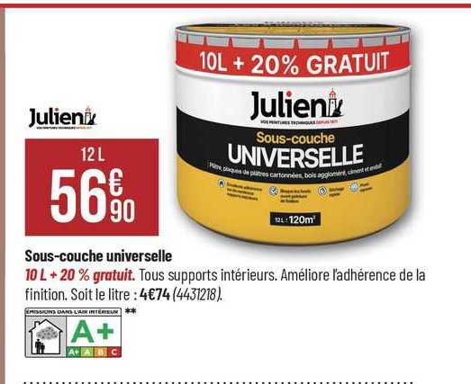 sous-couche universelle julien