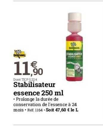 stabilisateur essence 250 ml bardahl