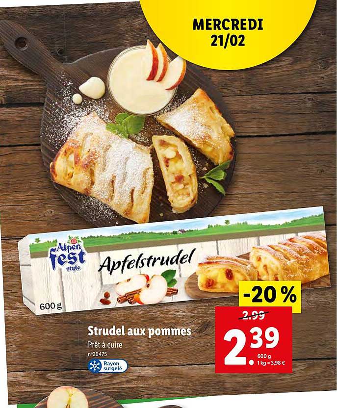 strudel aux pommes alpen fest style