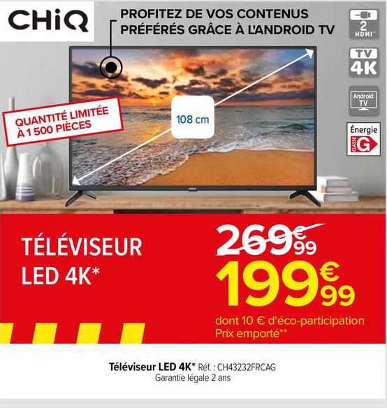 Téléviseur Led 4k