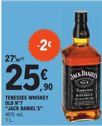 tenessee whiskey old n°7 "jack daniel's"