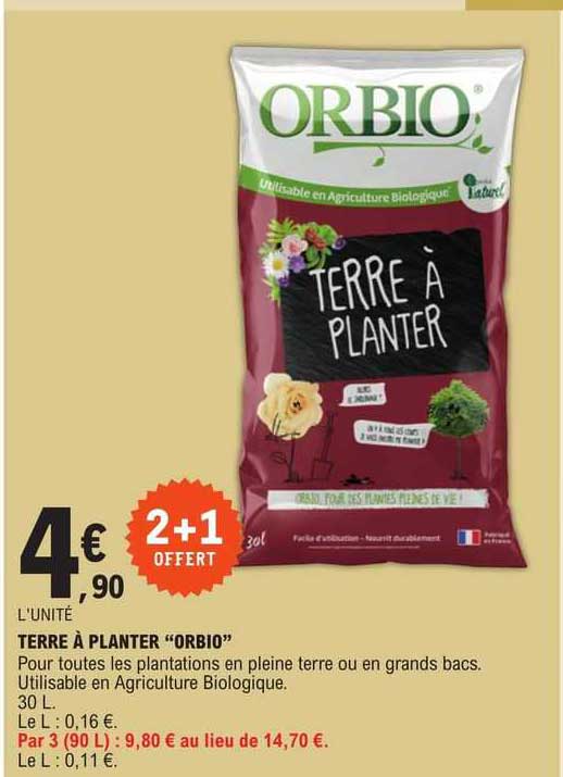terre à planter "orbio"