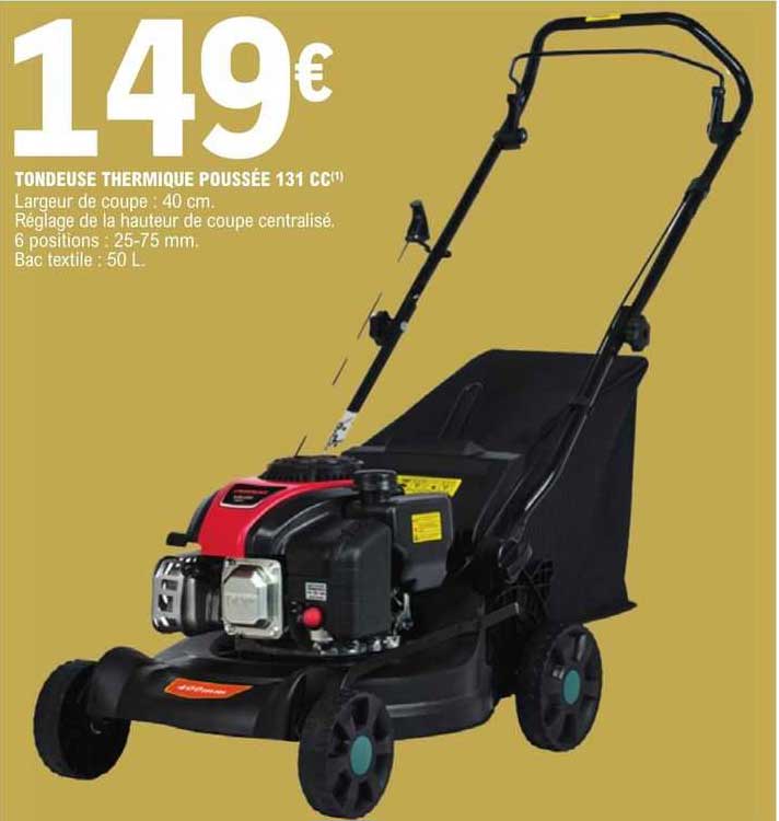 tondeuse thermique poussée 131 cc