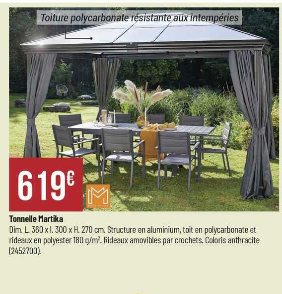 tonnelle martika