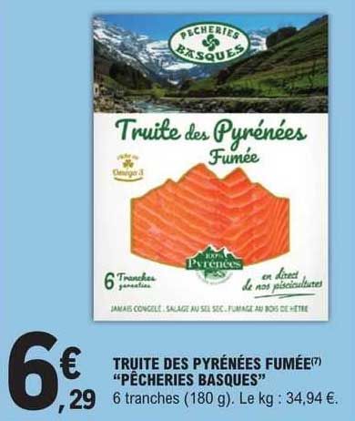 truite des pyrénées fumée "pêcheries basques"