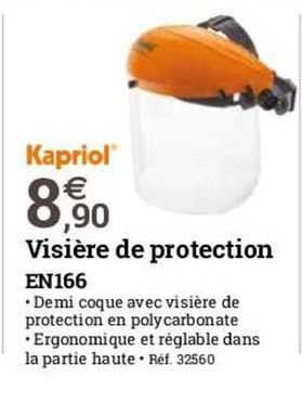 visière de protection en166 kapriol