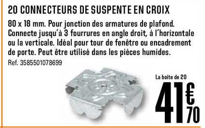 20 connecteurs de suspente en croix
