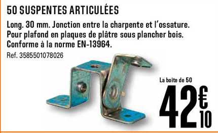 50 suspentes articulées