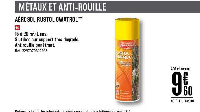aérosol rustol owatrol