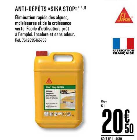 anti dépôts sika stop