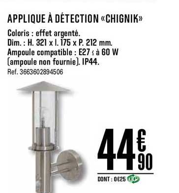 applique à détection chignik