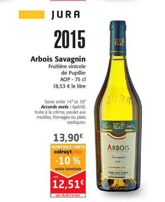 arbois savagnin fruitière vinicole de pupillin