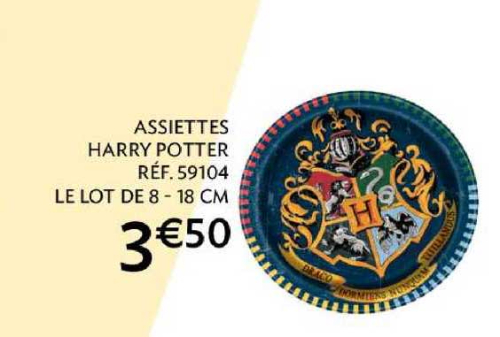 assiettes harry potter 59104