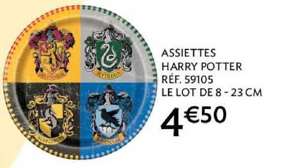 assiettes harry potter 59105
