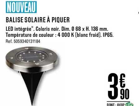 balise solaire à piquer