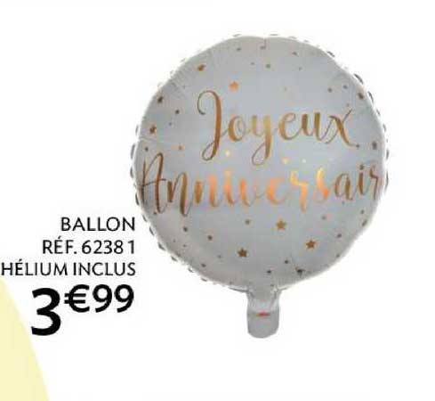 ballon hélium inclus