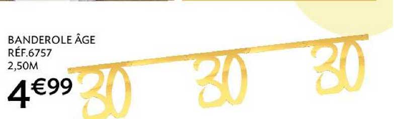 banderole âge