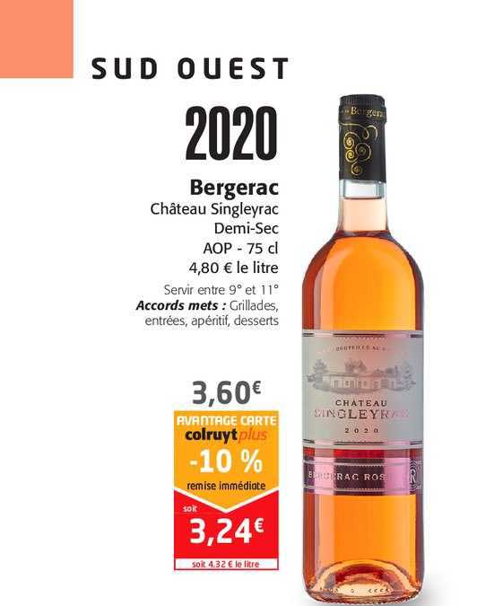 bergerac château sigleyrac demi-sec