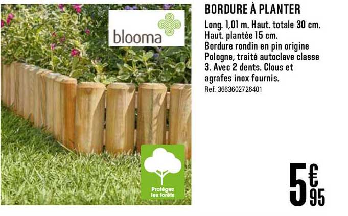 bordure à planter blooma