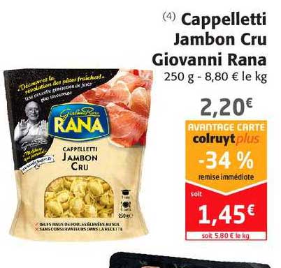 cappelletti jambon cru giovanni rana