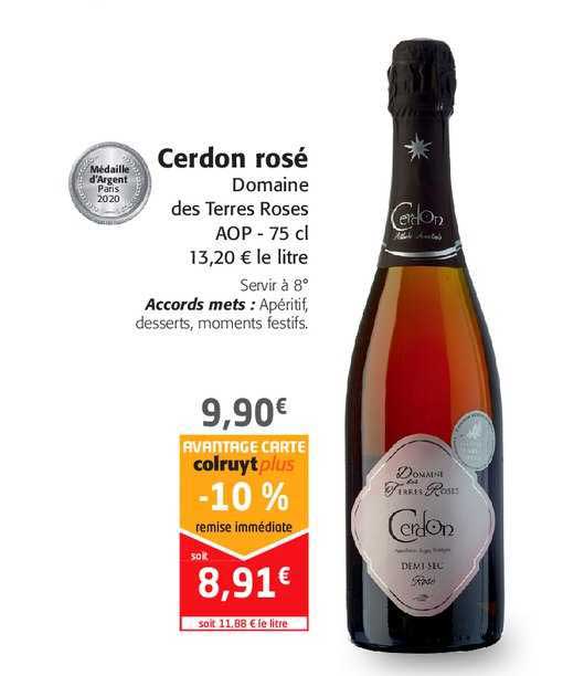 cerdon rosé domaine des terres roses aop - 75 cl