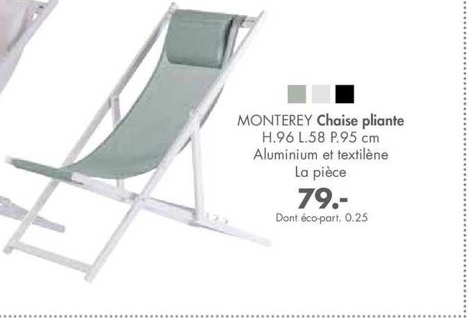 chaise pliante monterey