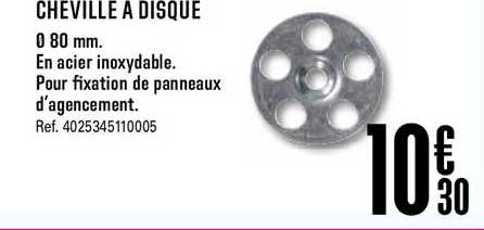 cheville à disque