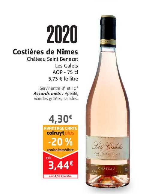 costières de nîmes château saint benezet les galets