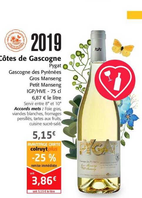 Côtes De Gascogne Pygat Gascogne Des Pyrénées