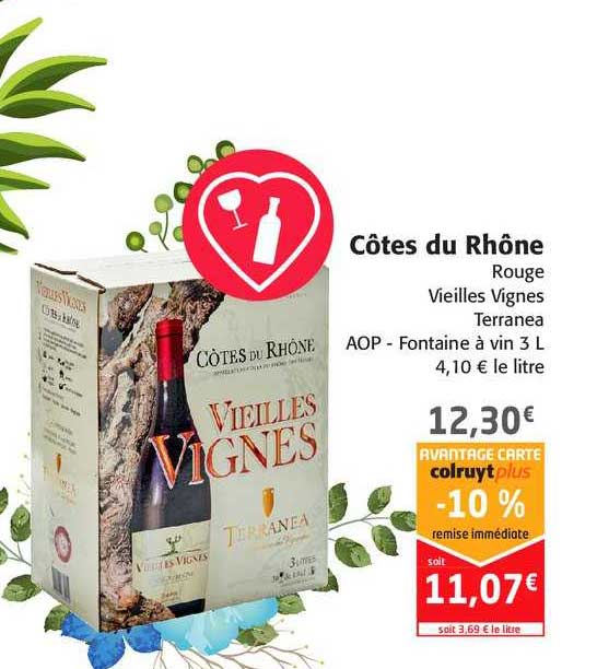 côtes du rhône rouge vieilles vignes terranea