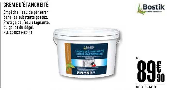 crème d'étanchéité bostik