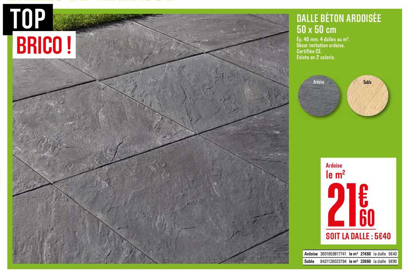 Dalle Béton Ardoisée