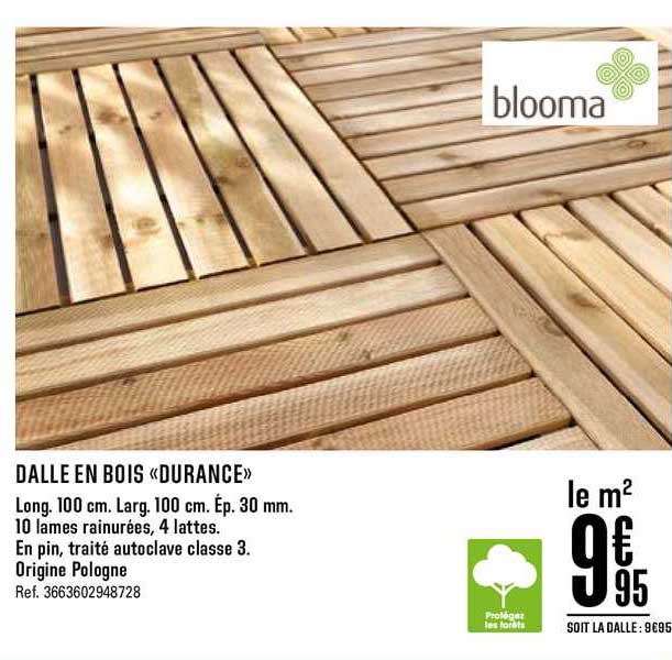 dalle en bois durance blooma