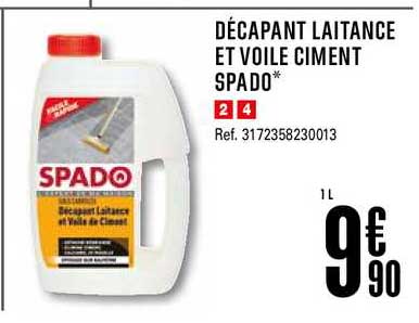 décapant laitance et voile ciment spado